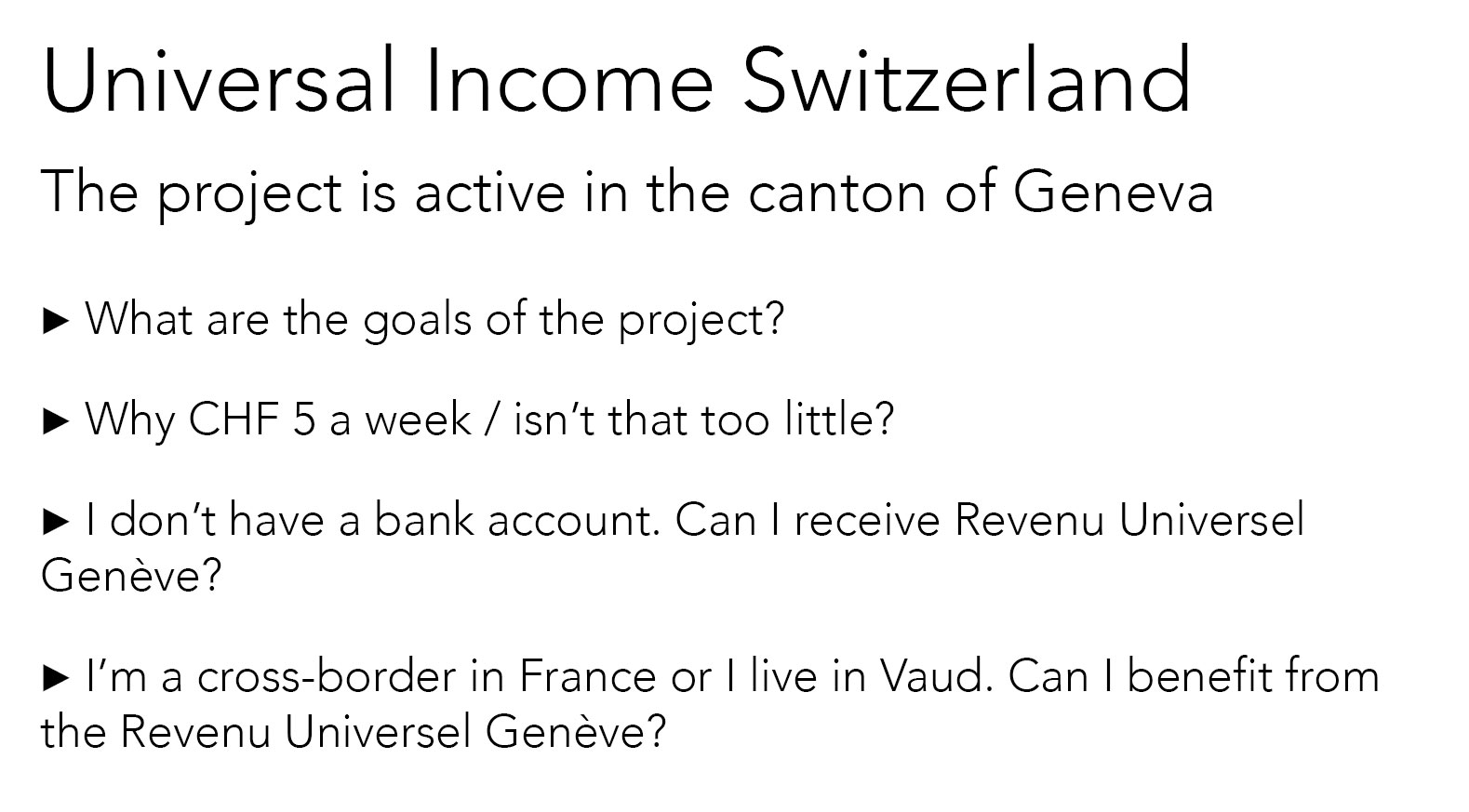 Geneva citizen UBI