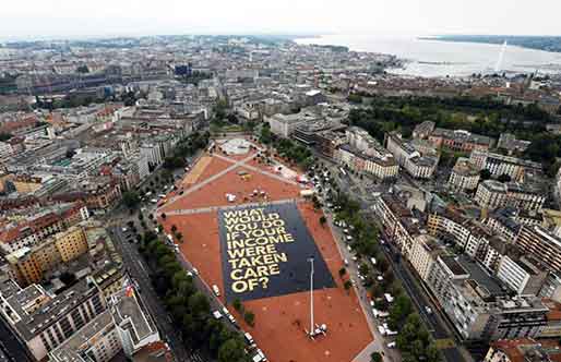 Poster's aerial view